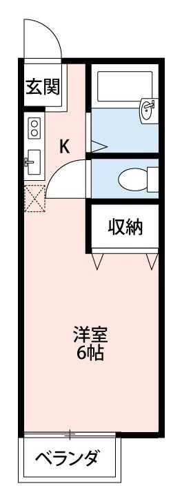 グリーンリーフ越野 203号室 間取り