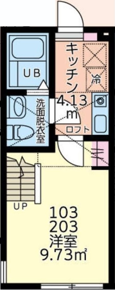 クレール南橋本 203号室 間取り
