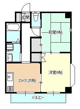 プリンセス・リラ 201号室 間取り