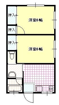 新和ハイツ 103号室 間取り