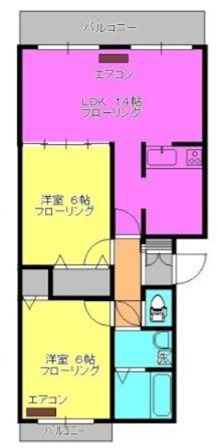 グッドリバーガーデン 103号室 間取り