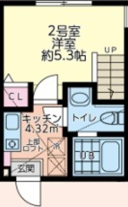 シュシュフルール 102号室 間取り
