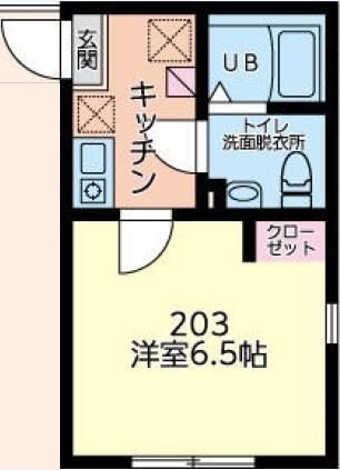 ベリエ相模原 203号室 間取り
