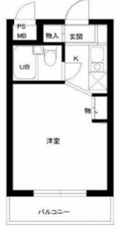 スカイコート淵野辺第3 307号室 間取り