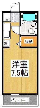 多摩ペガサスビル 503号室 間取り