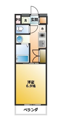 C's 3 KANEKO 215号室 間取り