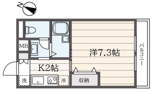 ボヌール南大沢 407号室 間取り