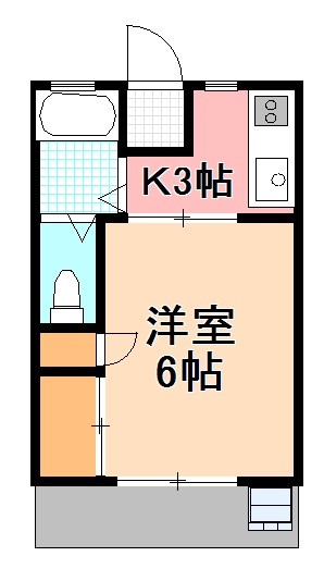 コーポ八木ＮO,2 203号室 間取り
