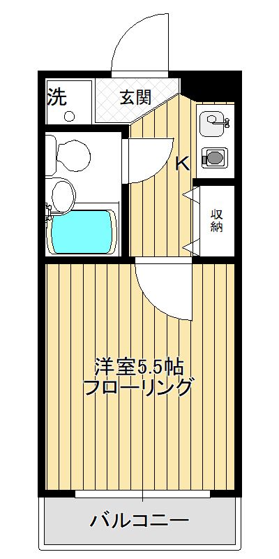 メゾンうちで相模原 103号室 間取り