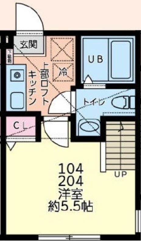 ＭＫＹ淵野辺 204号室 間取り