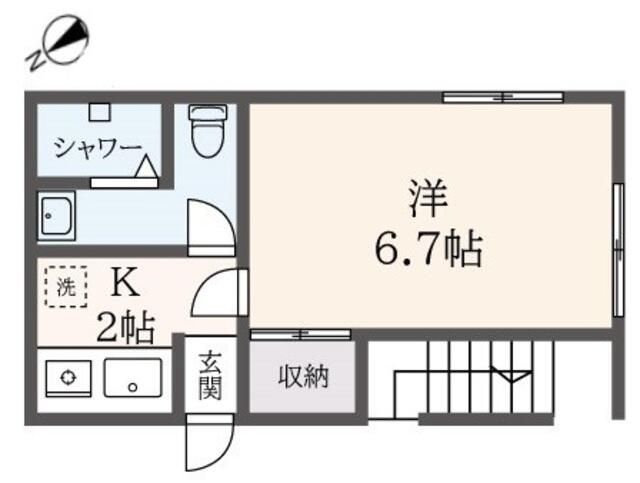 ベルエア南大沢 201号室 間取り