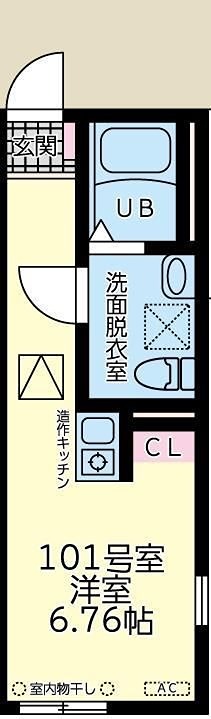 ラトゥール橋本 102号室 間取り