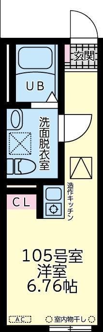 ラトゥール橋本 105号室 間取り