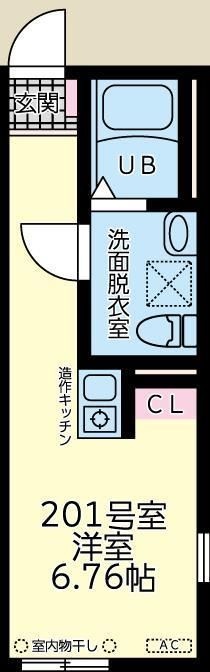 ラトゥール橋本 201号室 間取り