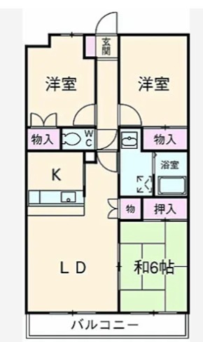 ドルフソニアドーロ   602号室 間取り