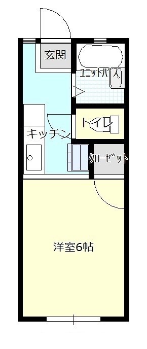 アークヒル Ｂ202号室 間取り