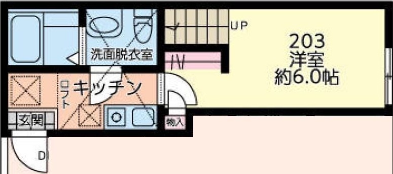 ジェイルーク 203号室 間取り