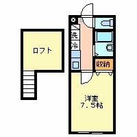 Ｃｉｔｔａ　Ｐｏｒｔｅ 205号室 間取り
