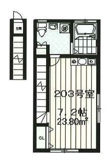 グランジェ南大沢 203号室 間取り