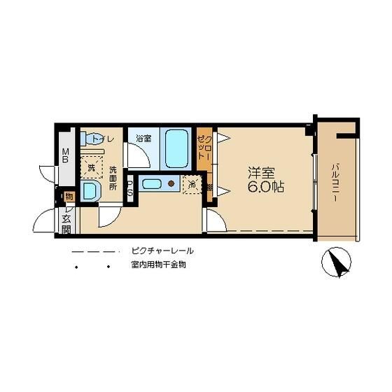 エスペランサ 203号室 間取り