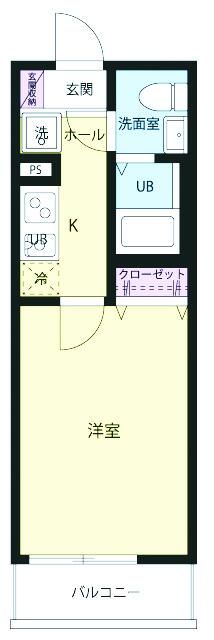 アンジュ淵野辺 204号室 間取り