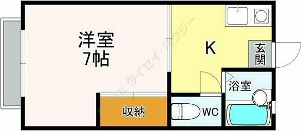 飯塚ハイツ 201号室 間取り