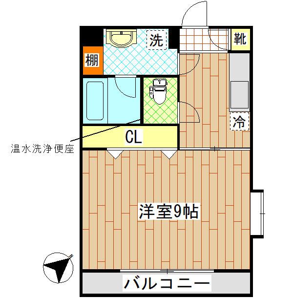 サンフィールⅠ 401号室 間取り