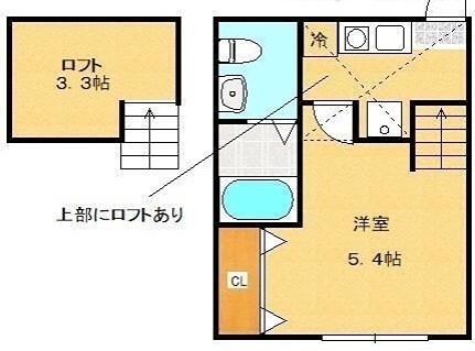 アイランドフラット 102号室 間取り