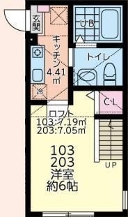 リベルテ相模原 103号室 間取り