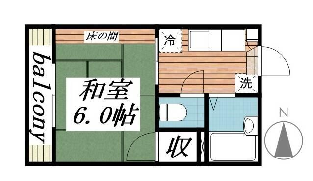 スターヒル清水 202号室 間取り