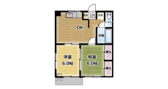 サクヤパレス唐木田 102号室 間取り