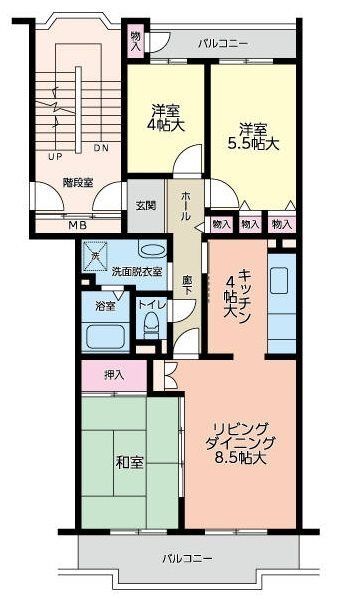 コーポレート相模原富士見 103号室 間取り