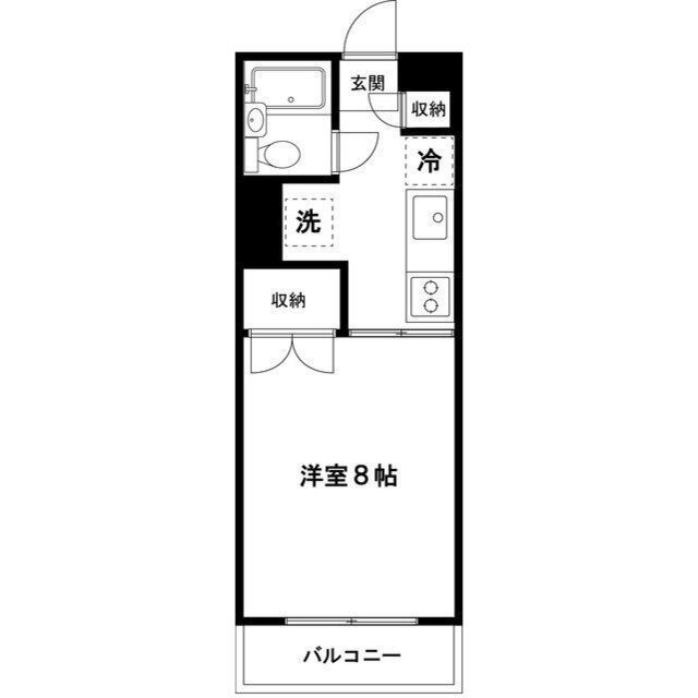 スカイパレス堀之内 305号室 間取り