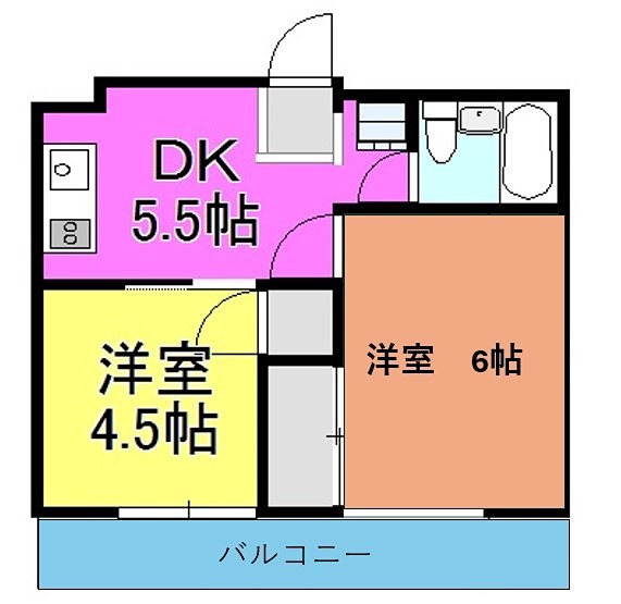 めぞん・ＳＡＭＵ 102号室 間取り