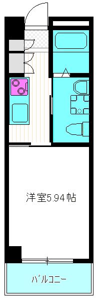 トークデネブ 203号室 間取り