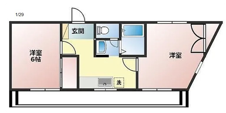 HAKハウス 101号室 間取り
