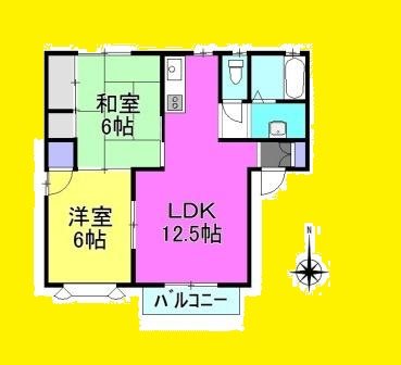 ハイツＹＵＴＡＫＡ 103号室 間取り