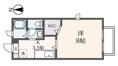 シャーメゾン南大沢 201号室 間取り