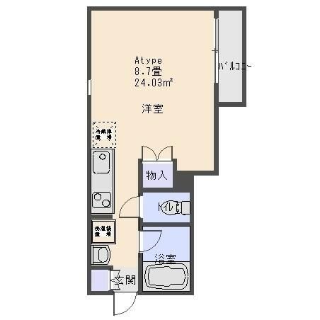 ジャムハウスⅠ ３階部分号室 間取り