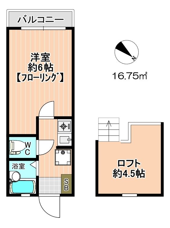 イザットパレス相模原 202号室 間取り