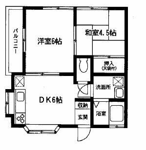 ウェーブ・アイ 203号室 間取り