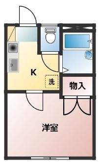 ハイムジュネス 102号室 間取り