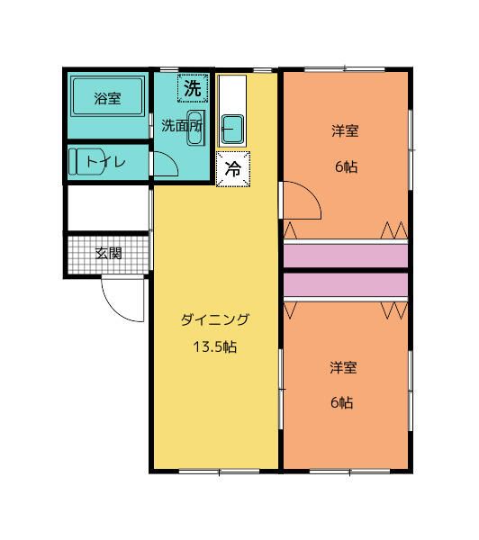 石井ハイムⅢ 102号室 間取り