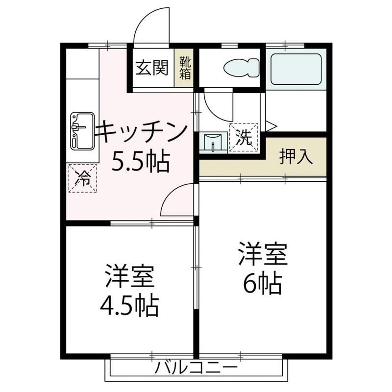 サンシティ５ 203号室 間取り