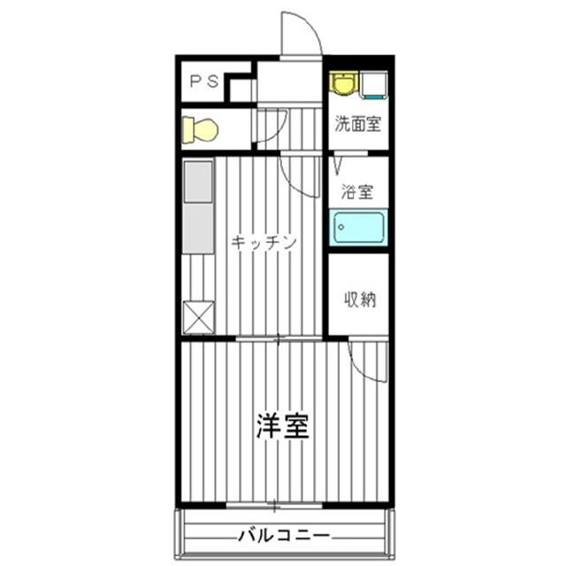 アンプルール フェール ベル 202号室 間取り