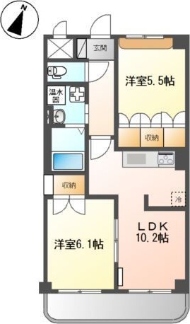 イデアーレ 302号室 間取り
