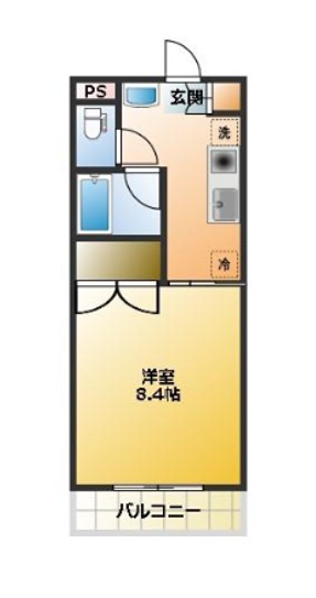 C's 23 TAKAHASHI 401号室 間取り