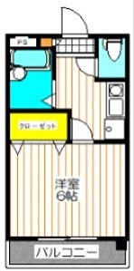 ハイツレインボー 206号室 間取り