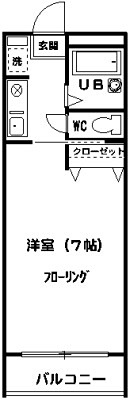 メゾンエスト 108号室 間取り