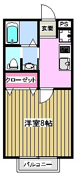 ウエストツー 207号室 間取り